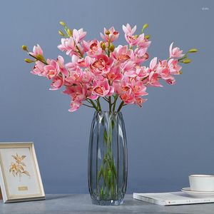 Dekoratif çiçekler 1pc 76cm simülasyon huilan sahte çiçek kapalı ev müşteri sipariş masa yumuşak dekorasyon bahçesi yapay