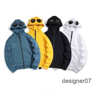 Erkek Ceket Hoodies Euro-Amerikan Tasarımcısı CP Taş Sweatshirts Saf Basit Kişilik Erkekler Kadınlar Traend Hijimet Bezi Jaet Şapka Cam