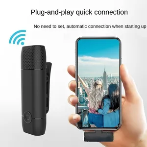 F12 Kablosuz Bluetooth yaka klipsi buğday cep telefonu mikrofonu entegre ses kartı şarkı kaydı canlı ses değiştirici