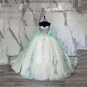 Muhteşem quinceanera elbiseler 15 yıllık balo elbisesi seksi sevgilim boyun omzundan kapalı kız elbise için uzun parti