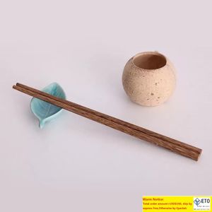 Yemek çubukları el yapımı doğal ahşap 25cm984inch Çin abanoz wenge suşi Japon Kore erişte seti