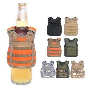 Домашний военный мини -тактический премиум -пивный пиво koozie molle vest beverage