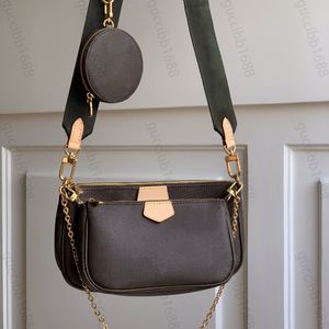 10A Ayna Kalitesi Çoklu Poşet Aksesuar Çantası 3 Parça Bayan Küçük Çanta Lüks Tasarımcı Zincir On Cüzdan Crossbody Omuz Askısı Çantası Bozuk Para Cüzdanı Kutulu