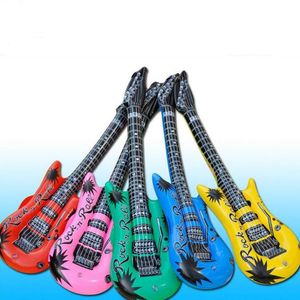 Süslü parti pervane müzikal disko rock neon şişirilebilir patlama gitar oyuncakları sn721