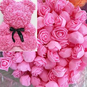 Dekoratif Çiçekler Özel Fiyat Köpüğü Gül 50/100/200 Paket 3.5cm Yapay Çiçek Kafası Diy Ayı Dekorasyonu Pe Sevgililer Günü