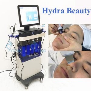Hydra Facial Water Microdermoabrasão Skin Máquina de limpeza profunda 10/12/14 em 1 Tratamento de pele de oxigênio RF Rejuvenescimento da pele FACE