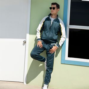 Men's Tracksuits Sweat Suit Casual Long Sleeve 2 Piece Outfit Sports Jogging Suits Set for Tracksuit 230314
