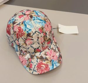 Новые шляпы для бейсбола шляпы для женщин и мужчин Дизайнер 2023 весна цветочный цветочный кролик изогнутый козырек Каскатт Кэпка Хип -хоп Стрит -одежда