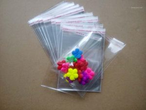 Hediye Sargısı 500pcs 4x6cm Açık yeniden kapatılabilir selofan/bopp/poli torbalar şeffaf opp çantası plastik plastik kendi kendine yapışkan conta mücevher için1