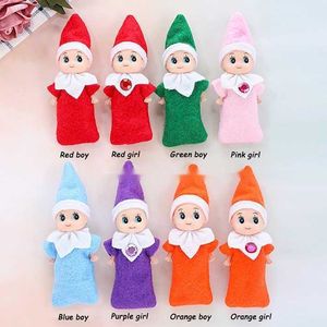 DHL 100 PCS ÜCRETSİZ Noel Yeni Yıl Hediyeleri Bebek Elf Bebek Oyuncak Bebek Elfler Bebekler Çocuk Toys Bebek Mini Doll 8 Renk Stok