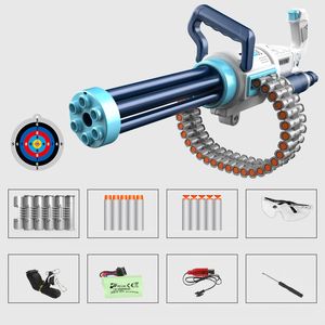 New Gatling Toy Guns Electric Continuous Shooting Soft Bullet Dart Gun Blaster Submachine Rifle For Adults Boys Kid Outdoor Games