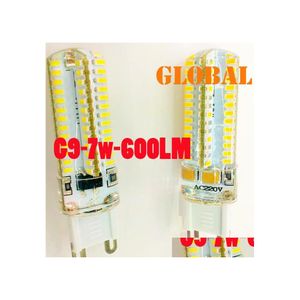 2016 LED ampuller 5x 7W G9 Mum BBS Avizesi Accessoriess 3014 SMD 104LES 600 Lümen AC 110V130V 220240V lamba Kapalı Damla Dağıtım Işığı DHLPT