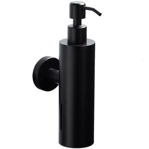 Sıvı Sabun Dispenser Siyah Sıvı Dispenser Şişe Duvar Montajı Mutfak Sabun Dispenser Paslanmaz Çelik El dezenfektan Tutucu Sabun Tasarıcı 230317