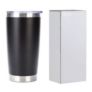 20oz 30oz Powder Coated Cup Custom Logo double wall Vacuum Insulated car travel tumbler stainless steel coffee mug with lid