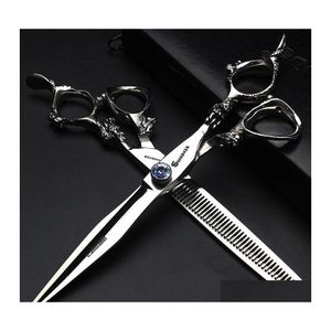 2016 Hair Scissors Japan Original 6.0 Professional Hairdressing Barber Set Cutting Shears Scissor Haircut Drop Delivery Products Care Styl Dhjsv