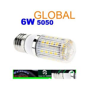 Светодиодные лампочки 2016 Cool Белая кукуруза BB 5050 SMD 36 Light 6w ER E27 G9 E14 Реальная высокоэффективная домашняя лампа 85V265V Подача капли свети