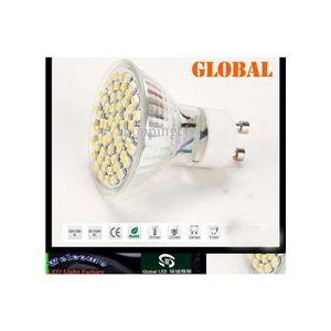 2016 LED ampuller Gu10 E27 E14 MR16 Mısır BBS Cam 5W Sıcak/ Beyaz 60 LEDS 3528 SMD Spot Işık Ana Lamba Kapalı Aydınlatma BB 220240V DROP DELI DHV9B