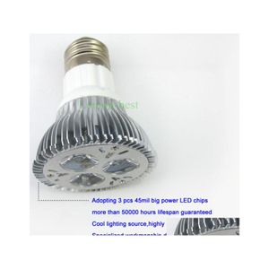 2016 LED ampuller 5pcs par20 ışık e27 par 20 9W 16W Dimmabable Bitmez Sıcak Beyaz Spot Lamba Tavan BBS Kapalı Işık Damlası Teslimat Li DH4CI