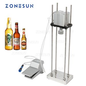 Zonesun Máquina de vedação de água a vapor pneumática bebidas carbonatadas com refrigerante de cerveja Capper Corre