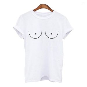 Camisetas femininas tshirts de verão para mulheres harajuku mamas peitos impressos tee feminino tops casual manga curta camisa de rua femme xxxl