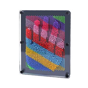 3D PIN Art Board Toys Sensory Rainbow Randsprint Prigible Praising игла рисовать декомпрессионное подарок