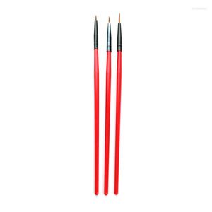 Nail Brushes 3pcs set Art Liner Painting Brush Thin Stripe Line Drawing Pen DIY UV Gel Tips French Design Manicure Tool