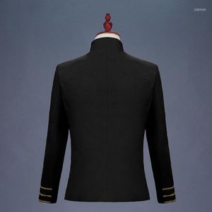 Мужские костюмы подставки для воротничков мужски для вышивки дизайны Homme Terno Stage Costumes для певцов куртка пиджак Dance Star Style Платье черное