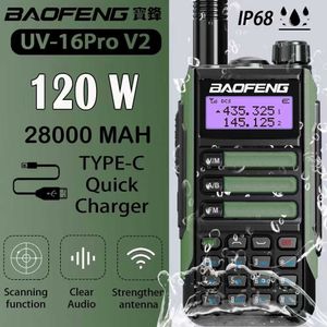 Yükseltme Baofeneng walkie tallie uv-20 Pro-C Tip IP68 Su geçirmez yüksek güçlü CB Ham 10-100 km uzunluğunda iki yönlü radyo