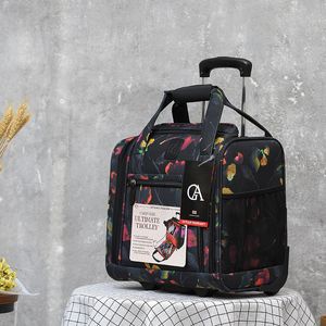 Чемоданы бренд Canvas Trolley Suctodance Bag Parge on Rolling Luggage Unisex Hand Travel 230317