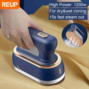 Другая домашняя организация Reup Portable Harment Staerers Steam Iron для одежды влажная сухая рука, удерживаемая гладильная машина 15 с Fasteat Cleaner 1200 Вт 230320