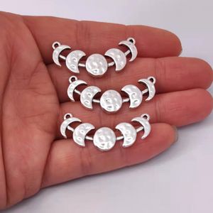 Takılar Hzew 50pcs Vintage Moon Değişim Kolye Kadınlar için Eclipse Charm Jewelry 230320