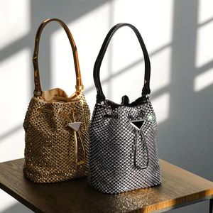 Дизайнерская сумка рисунок в струне мешок бриллиант сатиновый ковша сумка для плеча, пакет для ручной сумки мода женская пакет