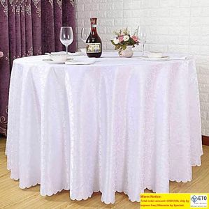 Beyaz polyester masa kumaş kumaş masa keten kapak düğün ev dekorasyonu