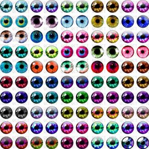 Doll Accessories 50Pcs 681012mm Glass Eye Round Dragon Cat Eyes In Pairs Flatback Cabochons Decoration Keychain DIY 230322