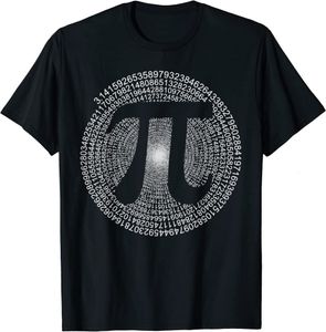 Erkek Tişörtler Tişörtü Sembolü Matematik Bilim Hediyesi Crewneck Pamuk Tişört Erkekler Günlük Kısa Kollu Tees Üstler Drop