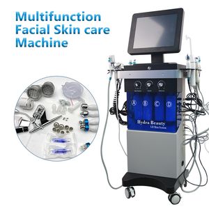 14 IN1 Máquina de beleza de cuidados faciais Diamante descascando a microdermoabrasão jato aqua aqua face hydra DermoBrasion Machine