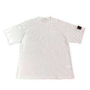 Erkek tişörtleri yaz yıkamış eski retro rozet kol bandı kısa kollu yuvarlak boyun temel düz renk gündelik tişört ST-23223