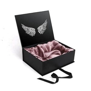 Подарочная упаковка роскошная логотип логотип Human Hair Box Персонализируйте продукт изысканная упаковка коробки из бумаги для одежды для одежды для обуви платье