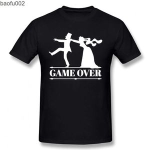 Erkek Tişörtleri Oyunu Gelin Damat Bekar Partisi Tişörtü Komik Tshirt Erkek Giyim Kısa Kol Kamisetas T-Shirt