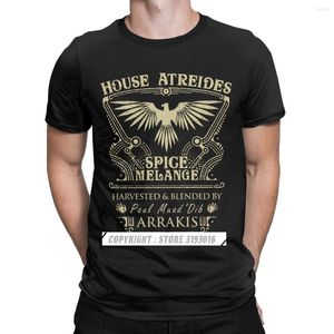 T-shirt da uomo Uomo Autunno Top Camicia Casa Atreides Arrakis Cotone Vintage Tshirt Fantascienza Allentato Casual Camisa