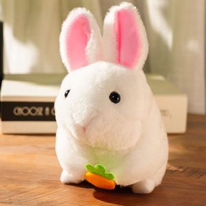Güzel komik peluş oyuncak kuyruk sallama tavşan hamster bebek çekme ip kuyruğu hareketli tavşan doldurulmuş hayvan çocuklar hediyeler için la579