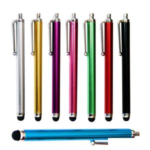 Стилусы для сотовых телефонов Перчатки 9.0 Touch Sn Pen 500Pcs Металлические емкостные для планшетных ПК 10 цветов Fedex Dhs Drop Delivery Phones Acces Dhhji