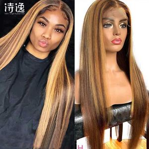 13 * 4 Piano Color P4/27 Human Hair Wig Highlamelacefronthumanhairwigs 230323