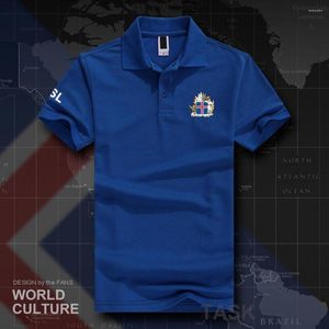 Мужские половые рубашки Polos Polo Men Men Short -рукав белый бренд напечатан для Country 2023 Команда хлопковой нации Isl Icelander Icelandic 20