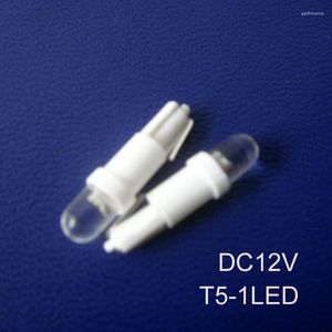 Yüksek kaliteli 12V araba T5 LED Gösterge Tablosu Uyarı Göstergesi Otomatik Enstrüman Işık W3W Kama Pilot Lamba 100 PCS/LOT