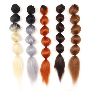 Drawstring at kuyruğu sentetik saç at kuyruğu düz saç parçaları 21 inç 100g sentetik saç uzantıları kadın moda ısıya dirençli