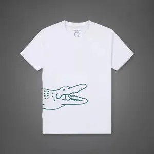 Designer Mens Shirt Maglietta con stampa animale da donna da donna Donne a maniche corta Business ricami di grandi dimensioni