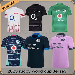 2023 İrlanda Rugby Jersey 22 23 İskoçya İngilizce Güney İngilteres İngiltere Afrika Evi Uzakta Alternatif Afrika Rugby Gömlek Özel Erkek Kadınlar S-5XL