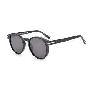 Óculos de sol enquadram moldura da moda européia e americana Placa feminina grande masculina TF0591 Sunglasse polarizada