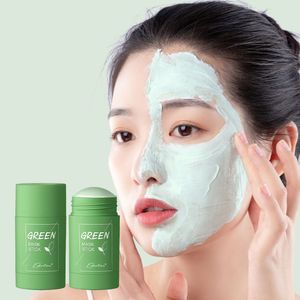 Diğer Sağlık Güzellik Ürünleri Yeşil Çay Yağ Kontrolü Patlıcan Akne Temizleme Nemlendirici Maske Cilt Bakımı Siyah kafa ince gözenekleri Çamur Maskeleri